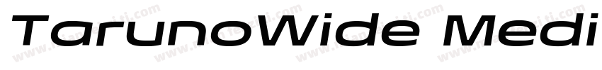 TarunoWide Medium字体转换